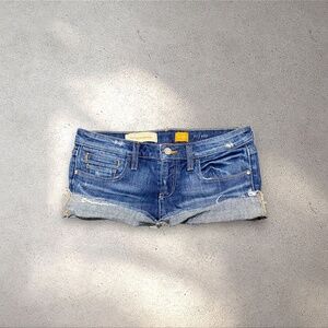 Pilcro and The Letterpress Low Rise Micro Denim Shorts